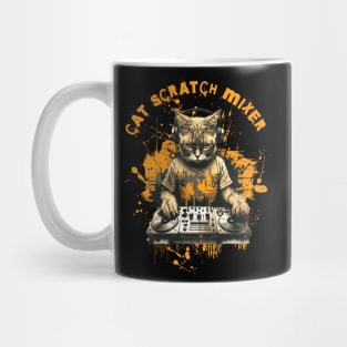 DJ Cat Scratch Mixer Mug